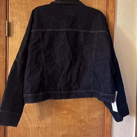 Princess Polly Dark Blue Jean Jacket - Picture 6 of 13